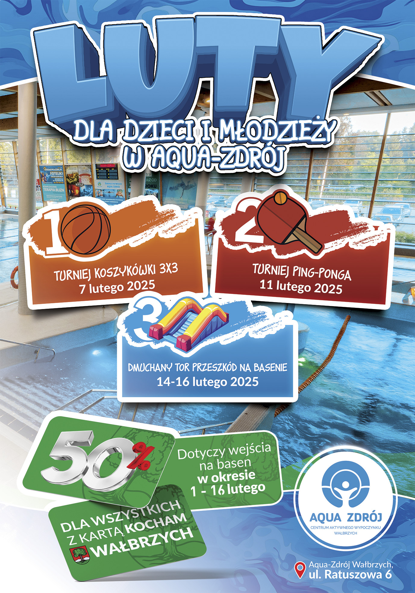 Luty w Aqua-Zdroju dla dzieci i młodzieży