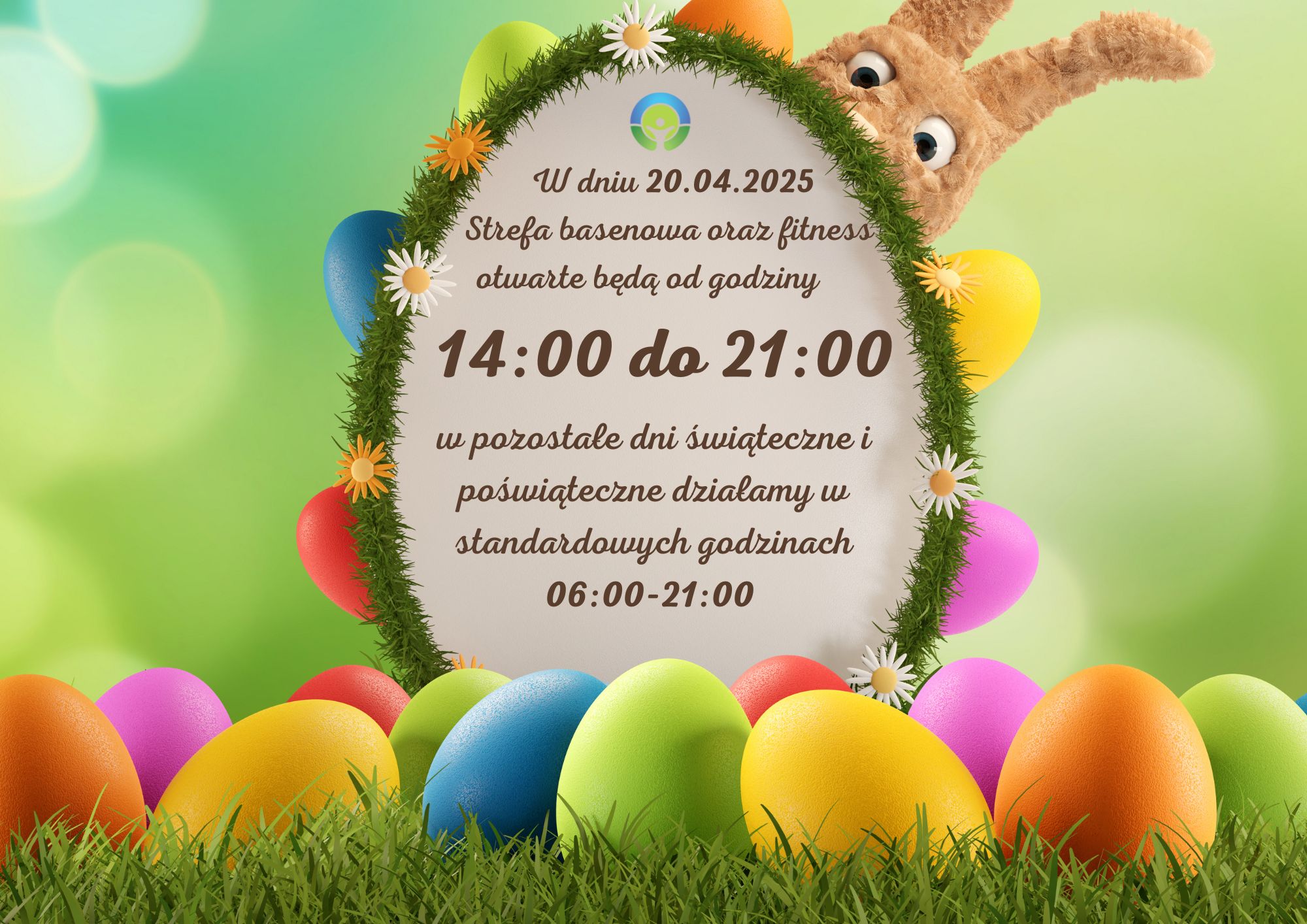 Happy easter day Facebook Post A4 orientacja pozioma