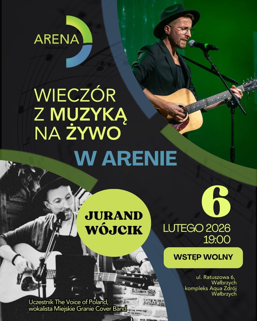 Wieczór z muzyką na żywo w Arenie  