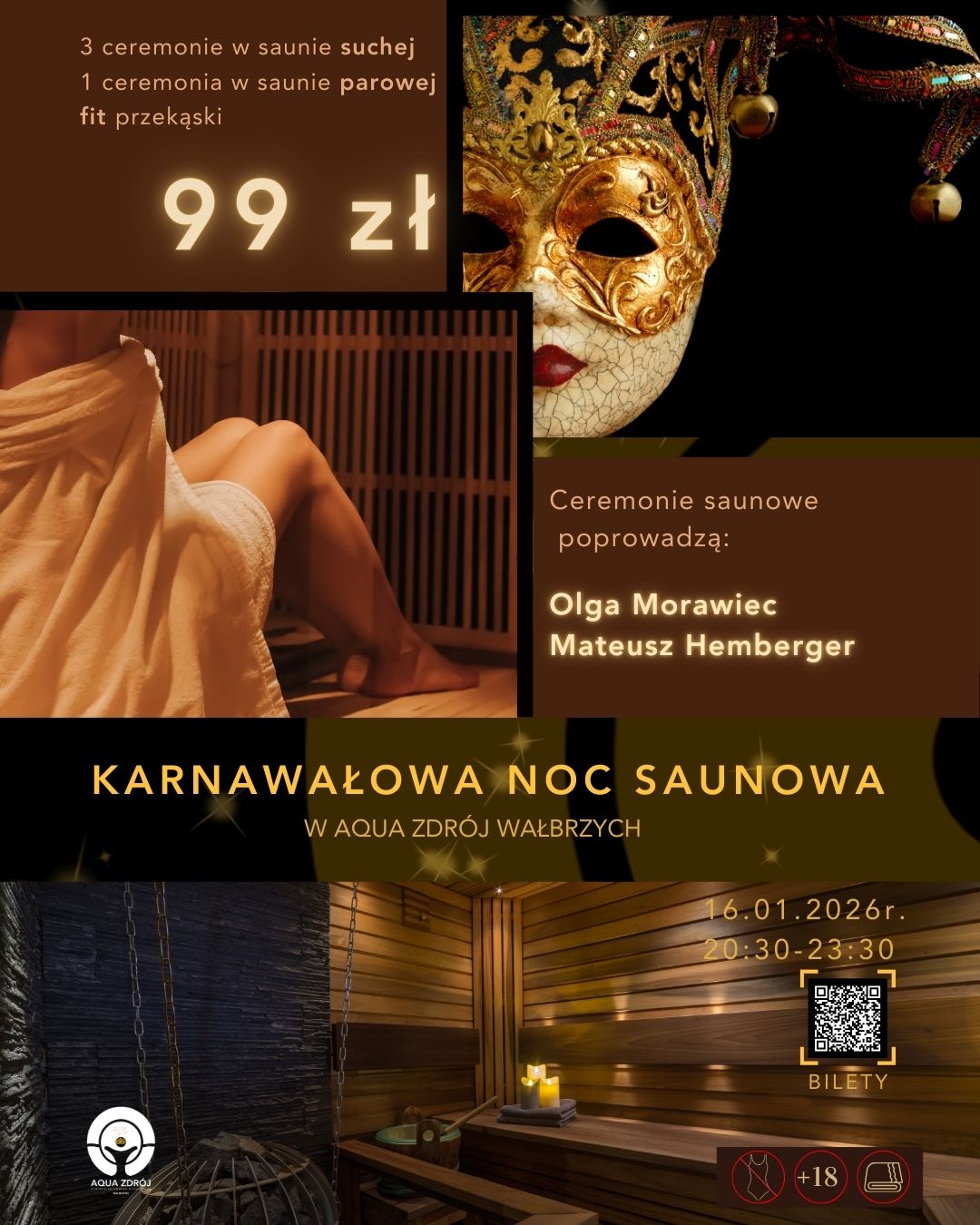 Karnawałowa Noc Saunowa