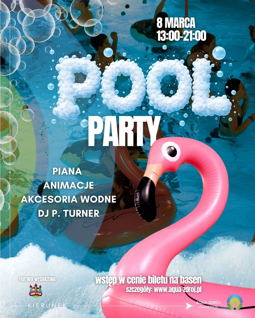POOL PARTY – 8 marca w Aqua Zdrój 💦