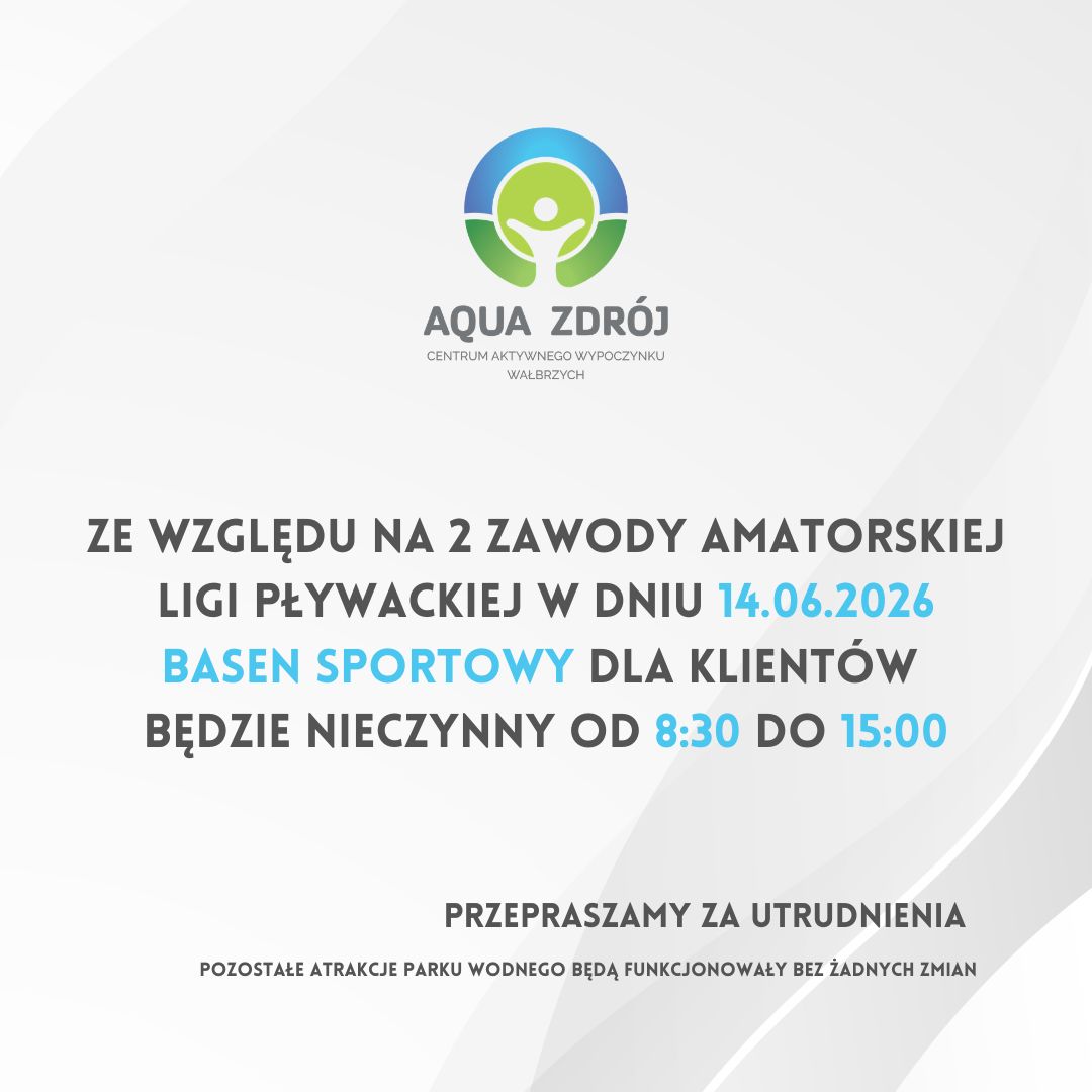 🏊🏼 WAŻNA INFORMACJA 🏊🏼