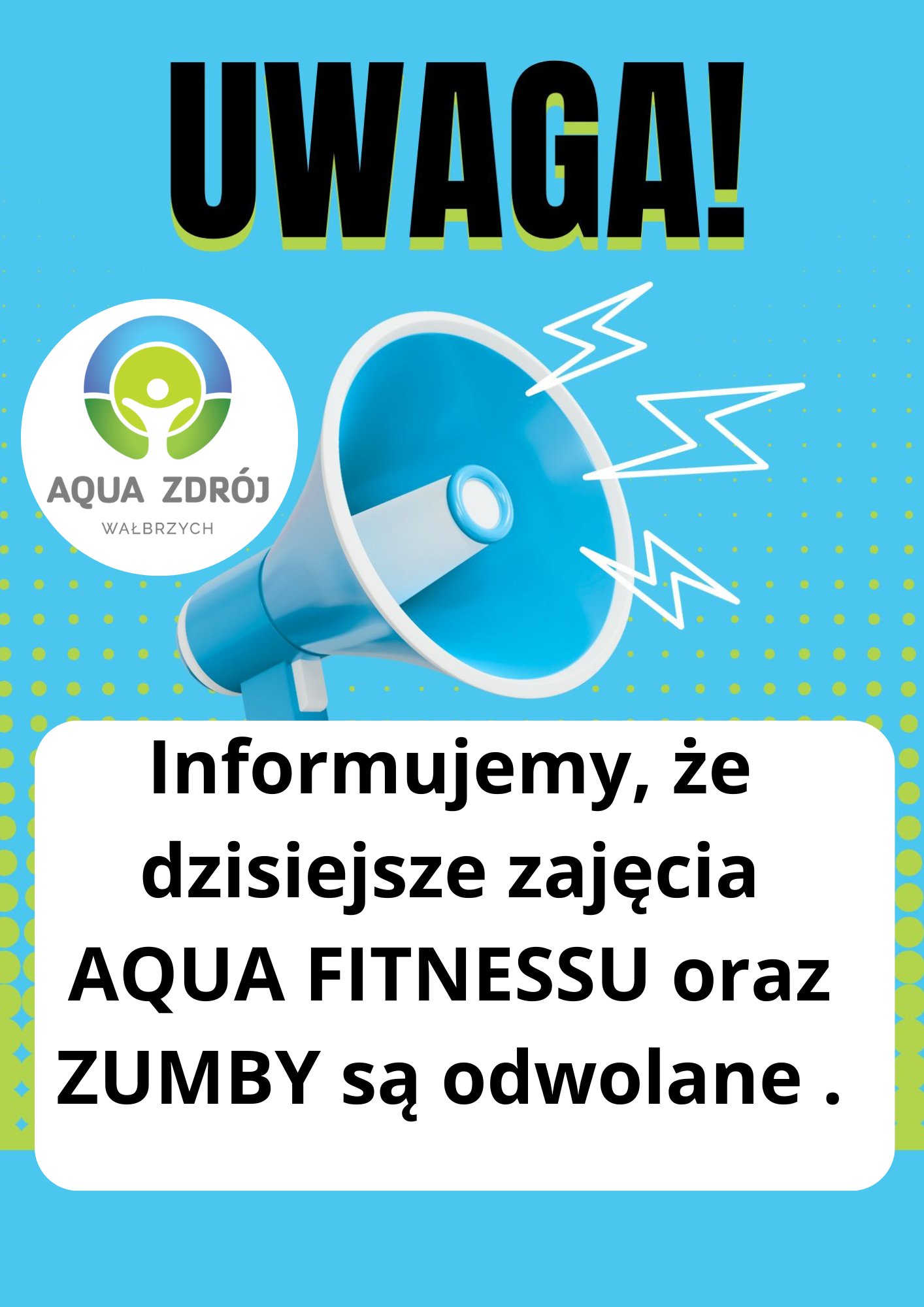 Retro Blue Yellow Attention Poster 3