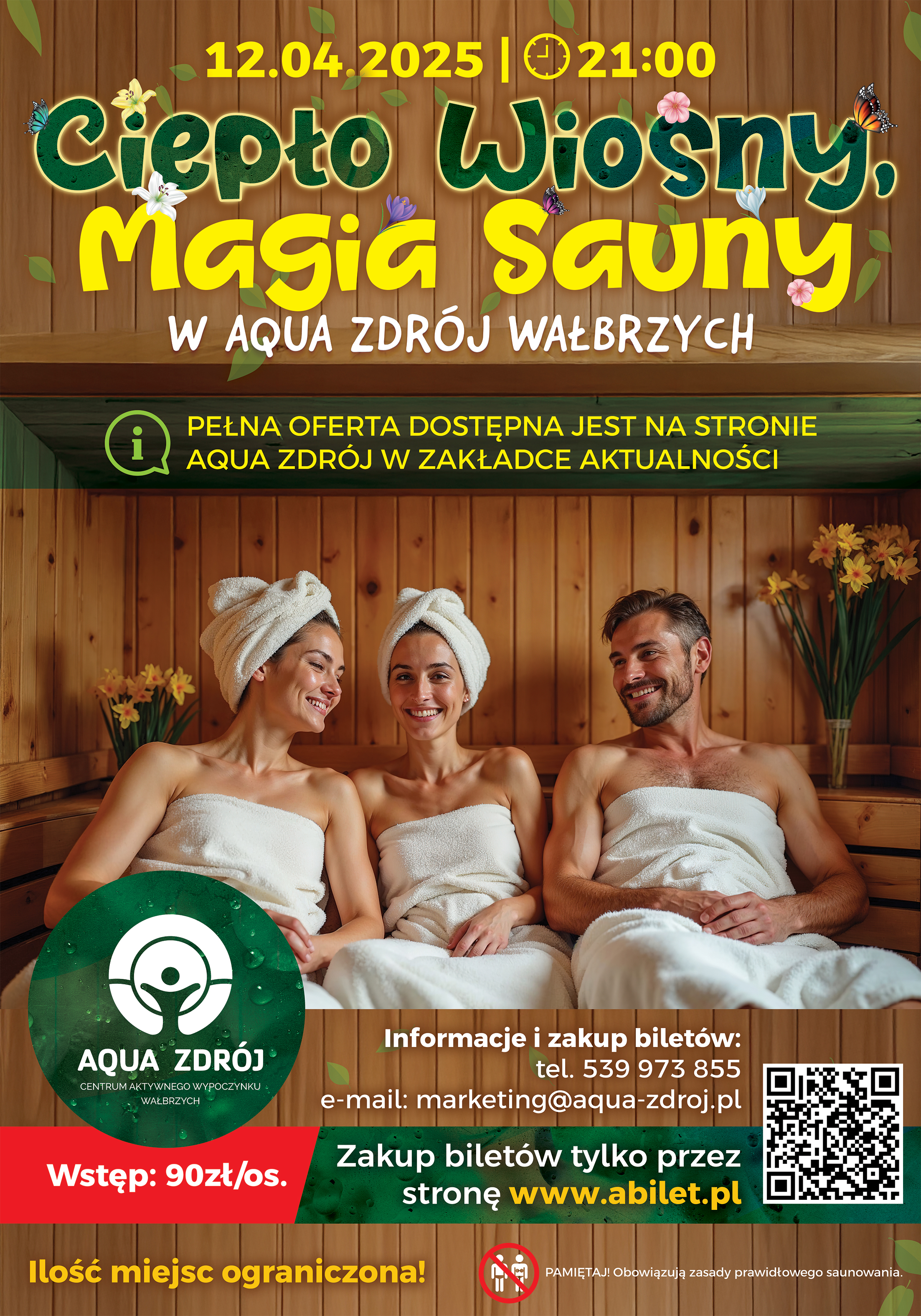 Plakat B1 70x100 cm 002 sauna wiosna