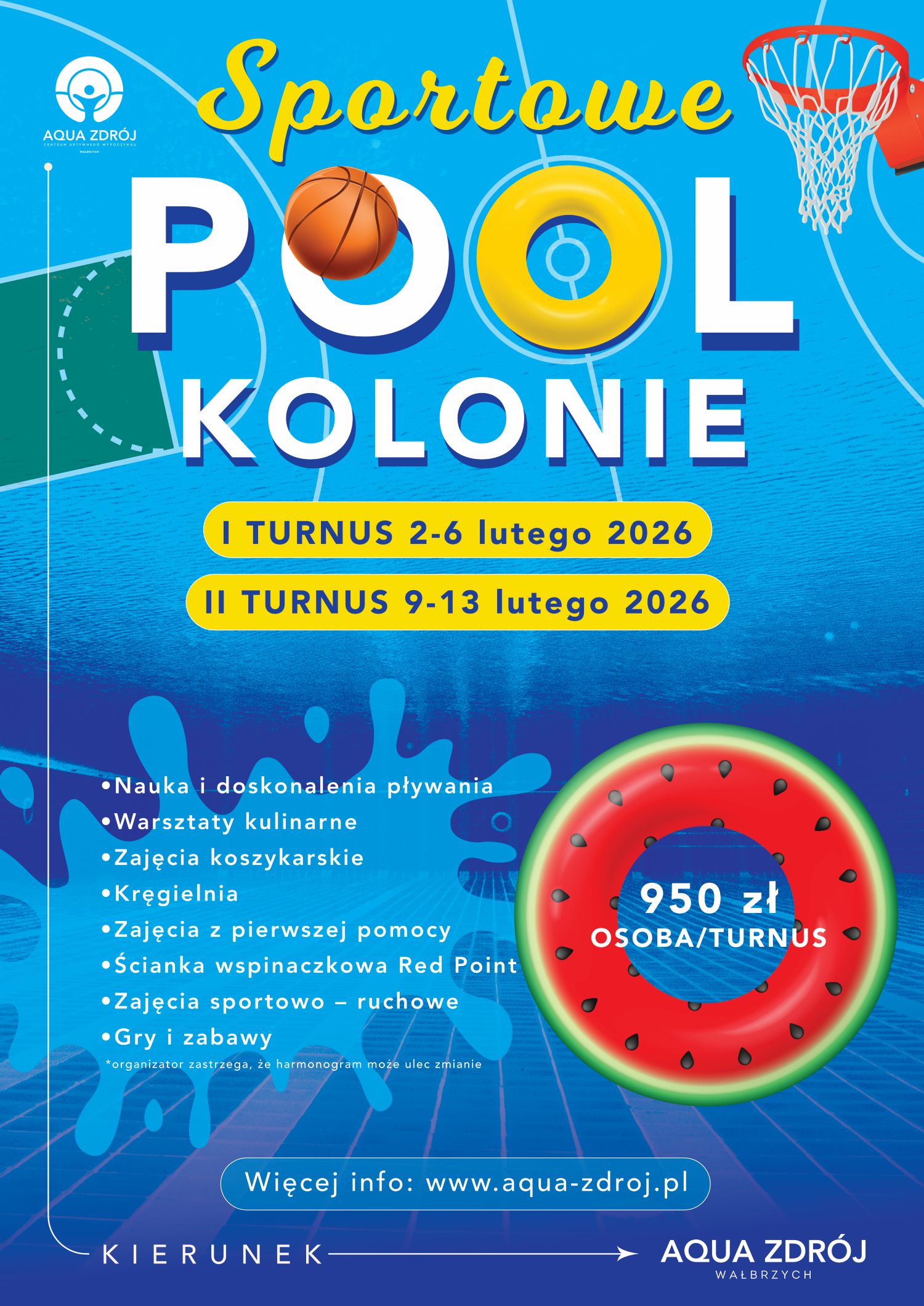 Zimowe półkolonie w Aqua Zdroju