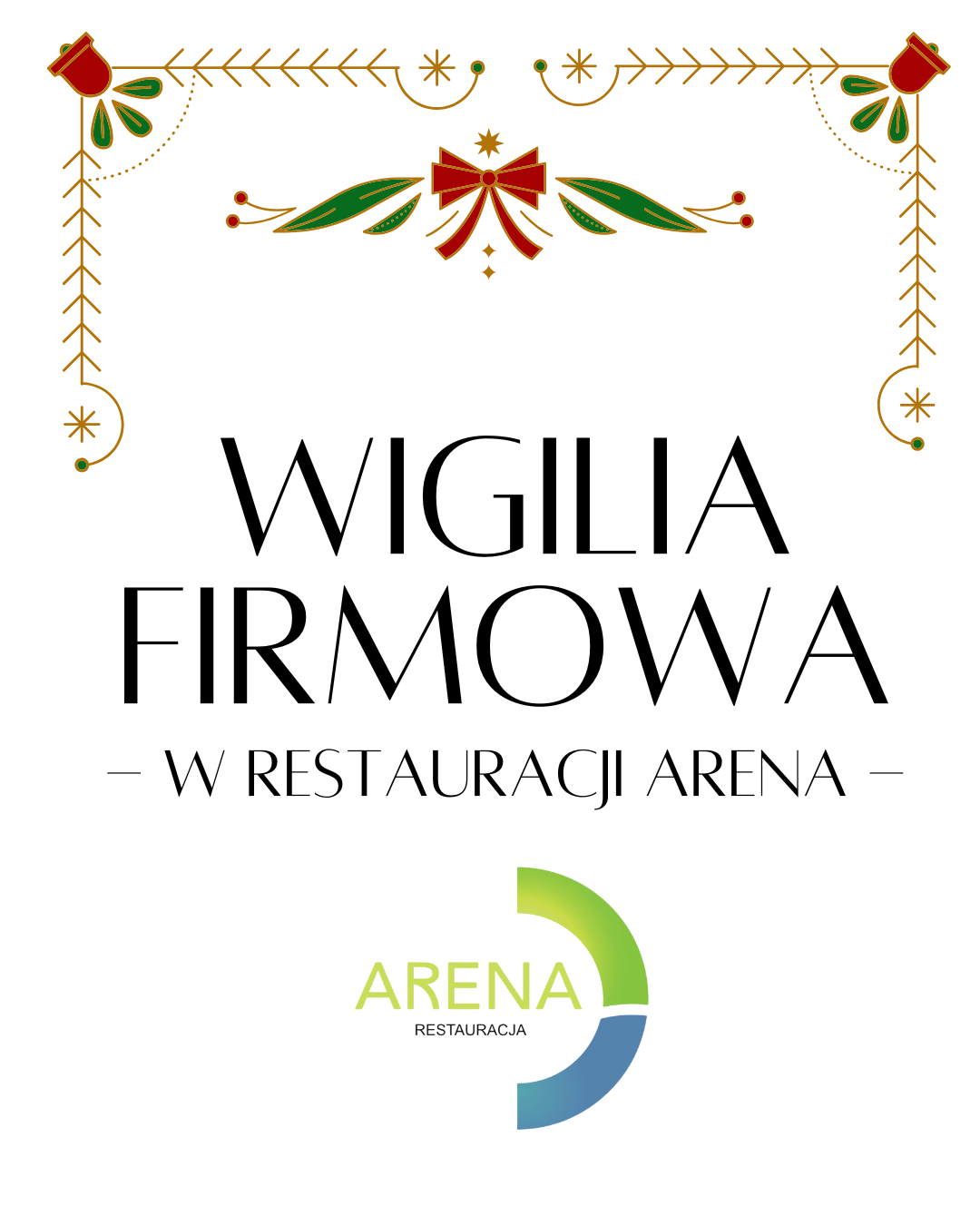 Wigilia firmowa w Restauracji Arena